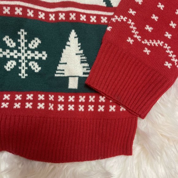 Bob Ross Ugly Christmas Sweater Adult MEDIUM M Painting Holiday Trees Afro NEW - Picture 5 of 12